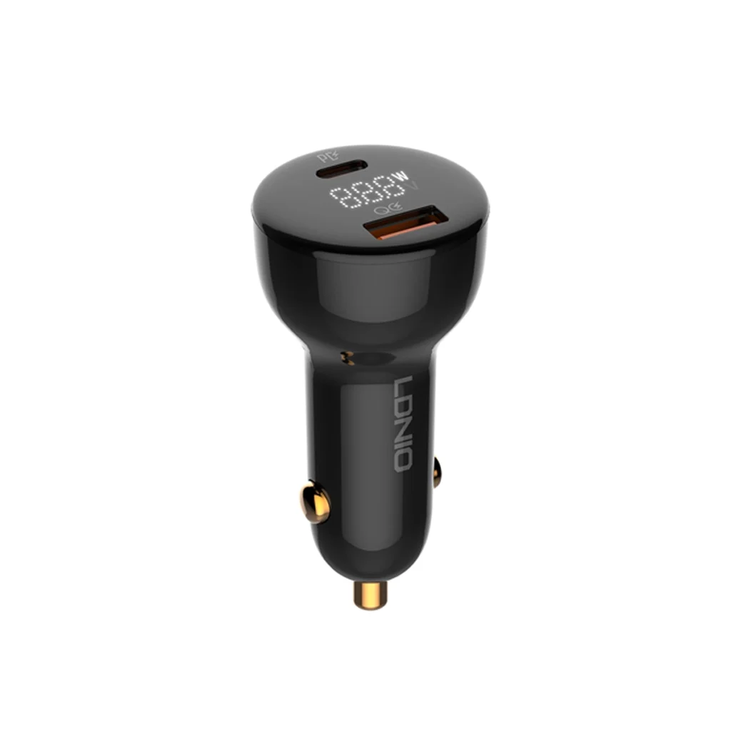 Cargador USB C W para Auto LDNIO C Carga Ultrarrápida en tu Vehículo Cargador USB para Camión