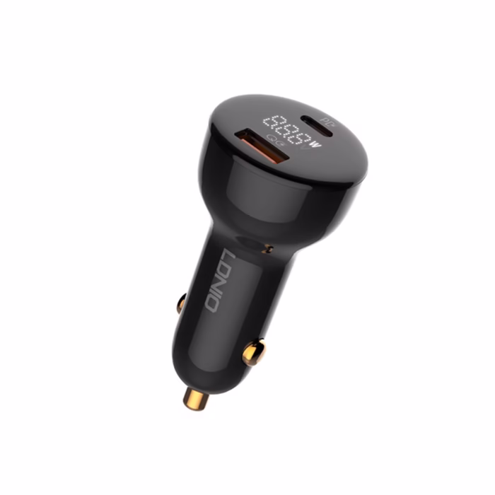 Cargador USB C W para Auto LDNIO C Carga Ultrarrápida en tu Vehículo Cargador USB para Camión