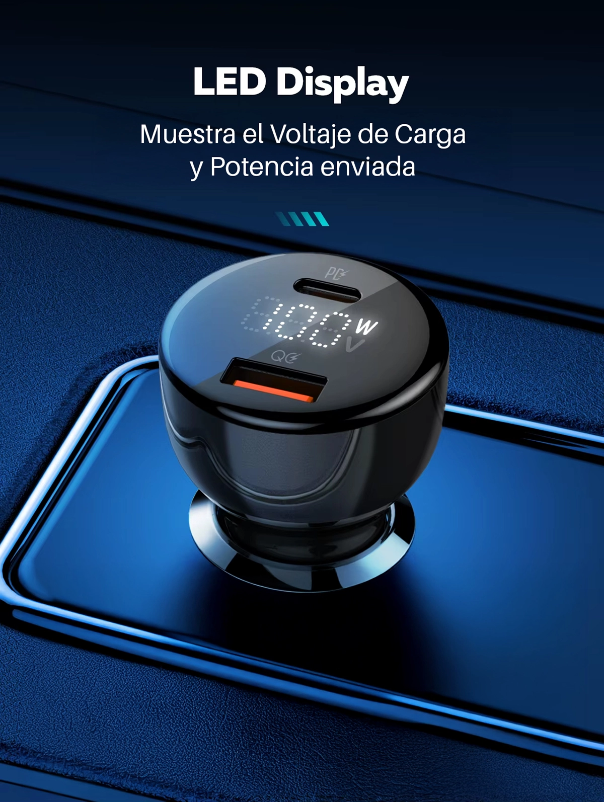 Cargador USB-C 100W para Auto LDNIO C101: ¡Carga Ultrarrápida en tu Vehículo!, Cargador USB para Camión