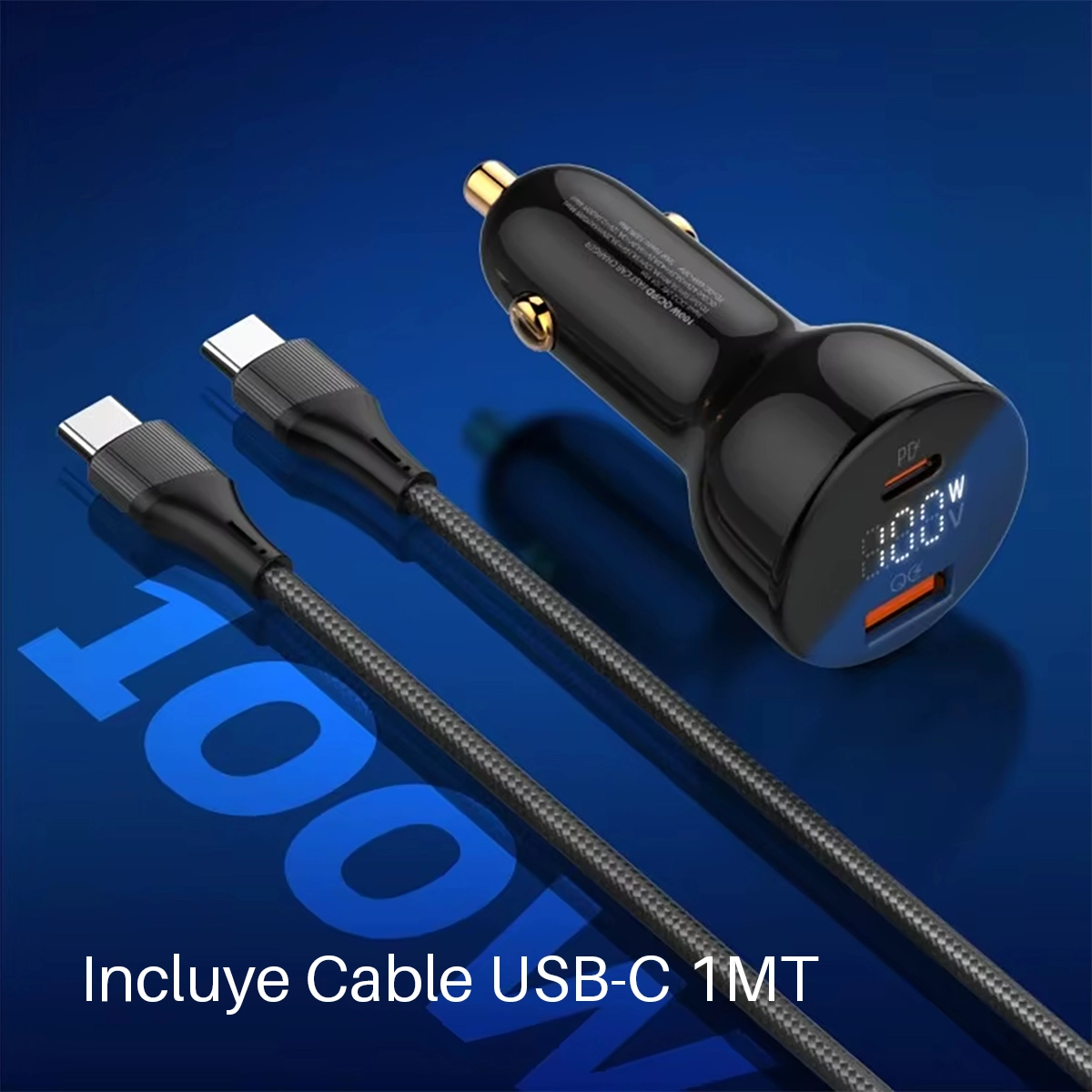 Cargador USB-C 100W para Auto LDNIO C101: ¡Carga Ultrarrápida en tu Vehículo!, Cargador USB para Camión