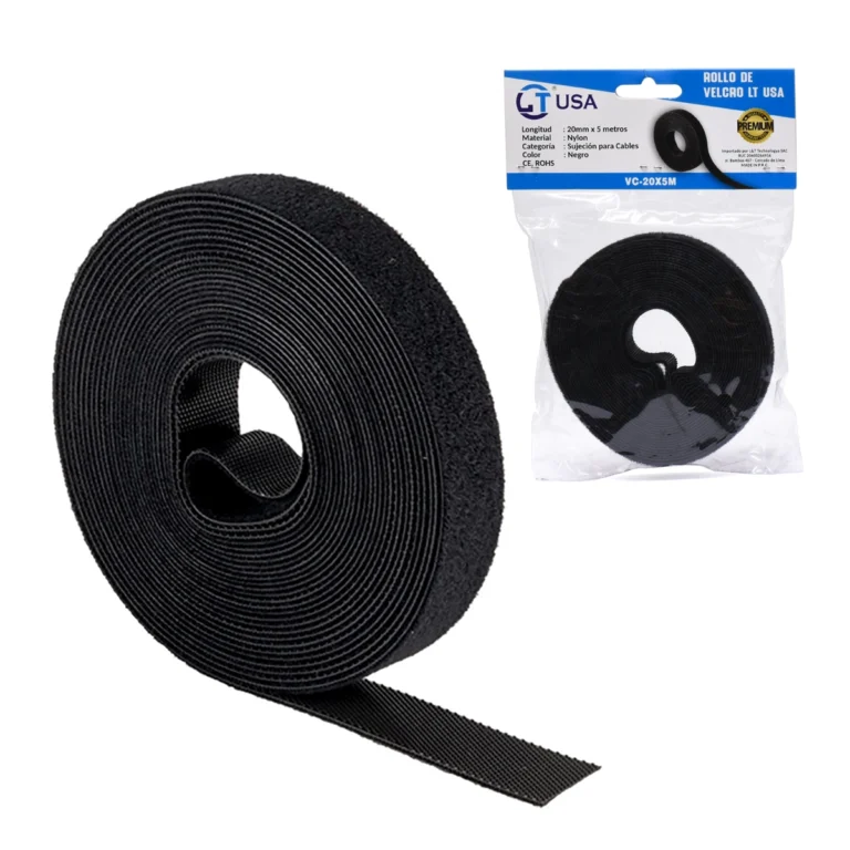 Cinta Velcro 5MT LT USA VC-20-5M: ¡Organiza y Fija con la Máxima Fuerza!