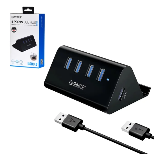 Hub USB 3.0 ORICO SHC-U3: ¡Multiplica tus Conexiones con Velocidad y Estilo!