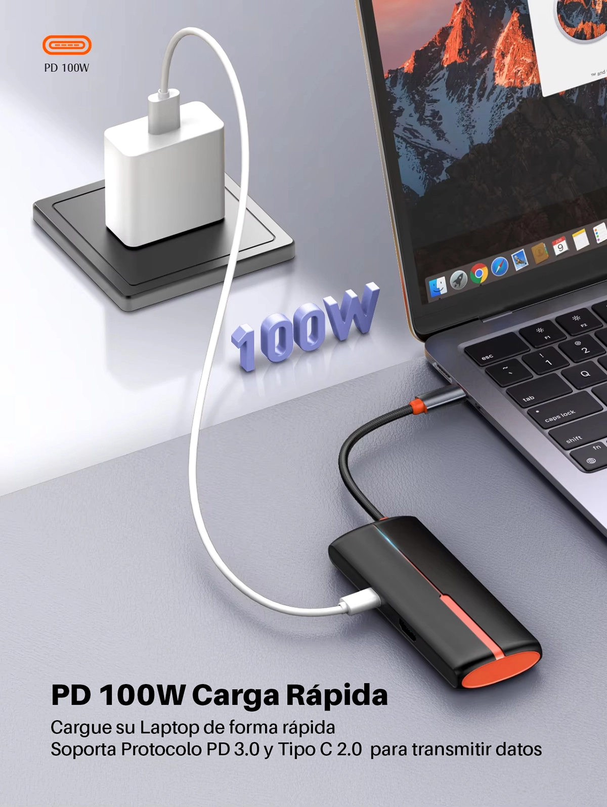 HUB USB-C LDNIO DS-25U: ¡Expande tu Conectividad con 4 Puertos USB y Carga Rápida!