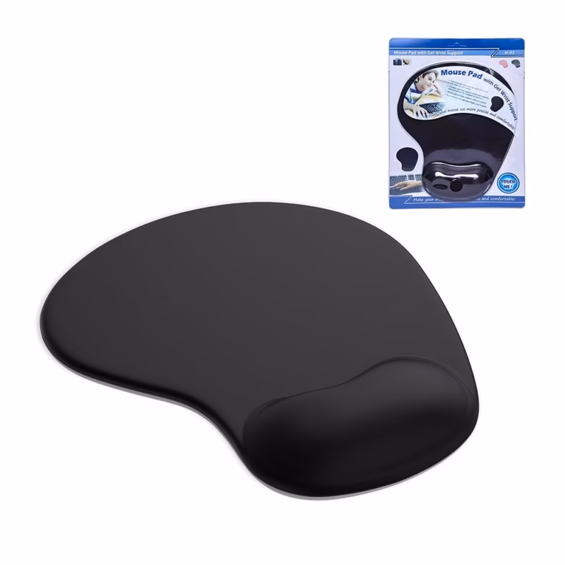 Pad Mouse Negro con Almohadilla GP  PAD N Comodidad y Precisión para tu Muñeca