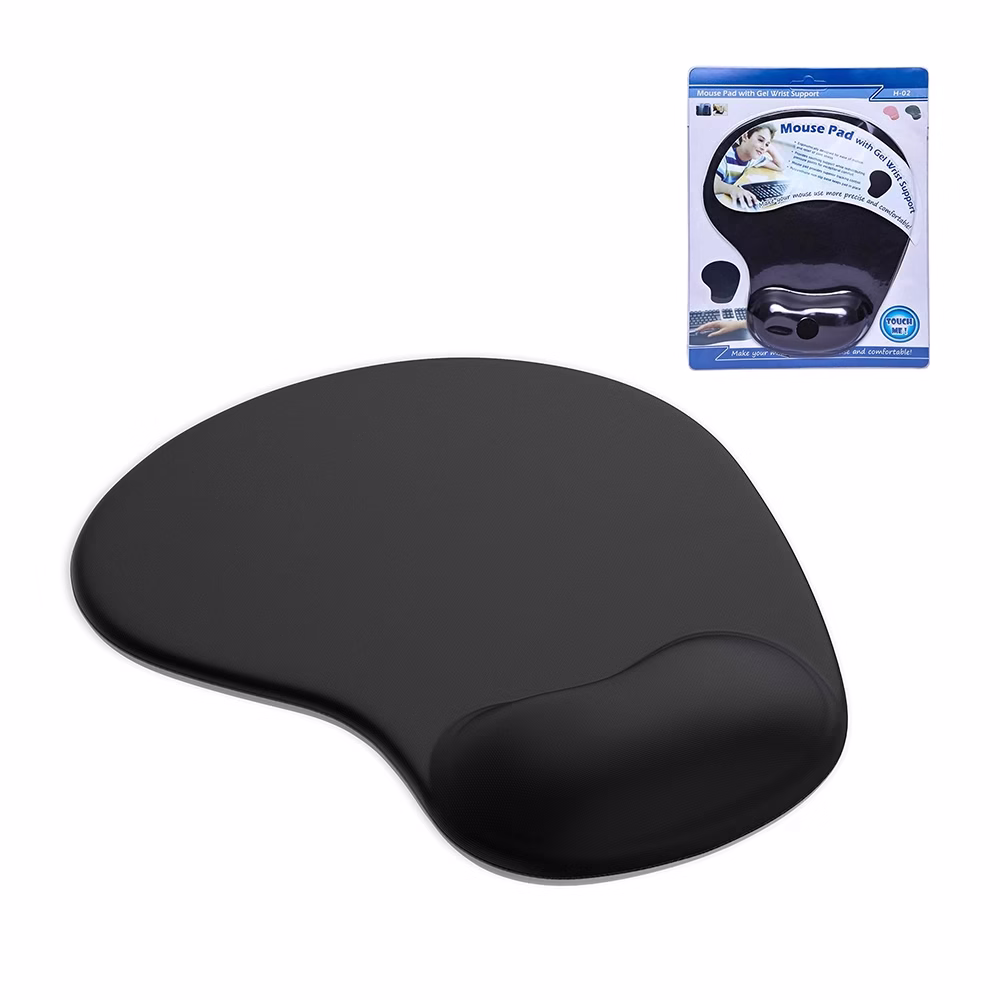 Pad Mouse Negro con Almohadilla GP  PAD N Comodidad y Precisión para tu Muñeca