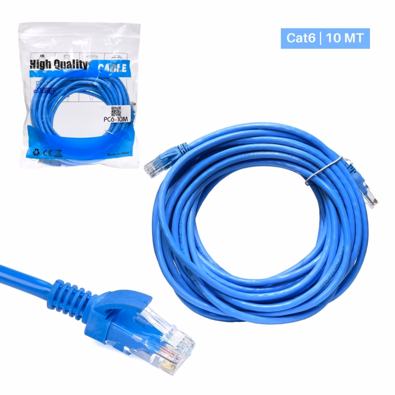 Patch Cord Cat  Metros American Dakar PC M Azul Conexión Gigabit Estable y a tu Alcance