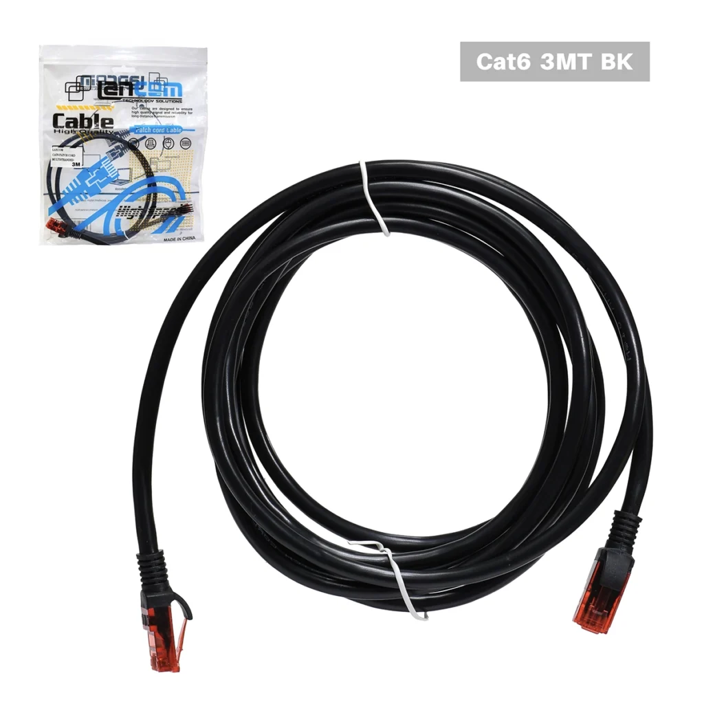 Patch Cord Cat6 3 Metros Lancom ZZ-PC-CAT6-3M-BK: ¡Conexión Gigabit Estable y a tu Alcance!