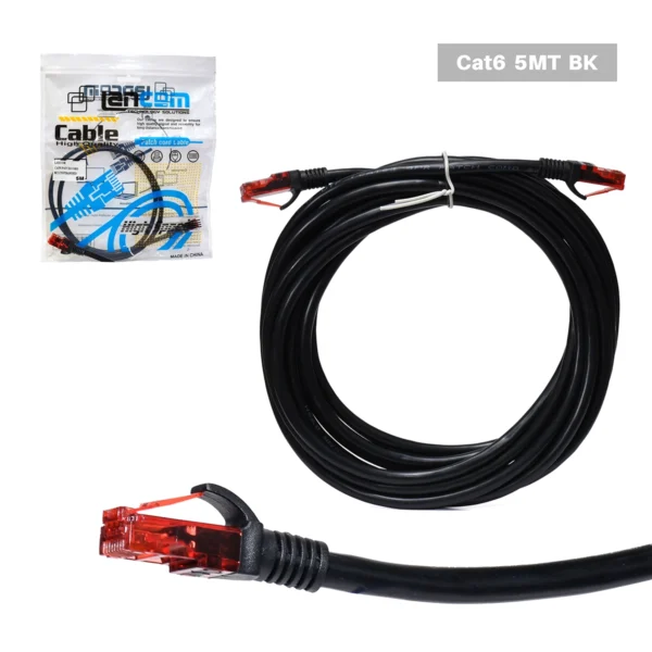 Patch Cord Cat6 5 Metros Lancom ZZ-PC-CAT6-5M-BK: ¡Conexión Gigabit Estable y a tu Alcance!