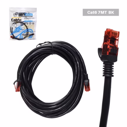 Patch Cord Cat  Metros Lancom ZZ PC CAT M BK Conexión Gigabit Estable a Larga Distancia