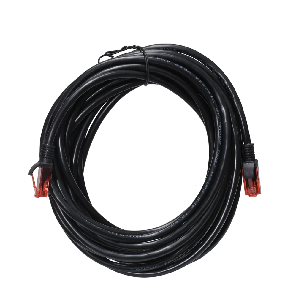 Patch Cord Cat  Metros Lancom ZZ PC CAT M BK Conexión Gigabit Estable a Larga Distancia