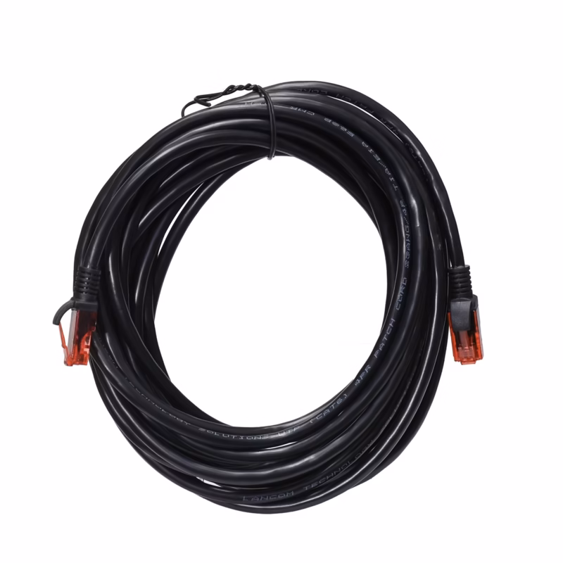 Patch Cord Cat  Metros Lancom ZZ PC CAT M BK Conexión Gigabit Estable a Larga Distancia
