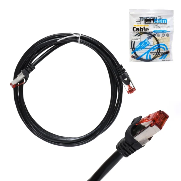 Patch Cord Cat6 FTP 2 Metros Lancom ZZ-PC-FTP-2M-BK: ¡Conexión Gigabit Estable y Segura!