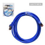 Patch Cord Cat6 FTP 3 Metros Azul Lancom ZZ-PC-FTP-3M-BL: ¡Conexión Gigabit Estable y Segura!