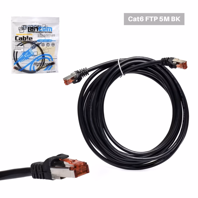 Patch Cord Cat FTP  Metros Lancom ZZ PC FTP M BK Conexión Gigabit Estable y Segura