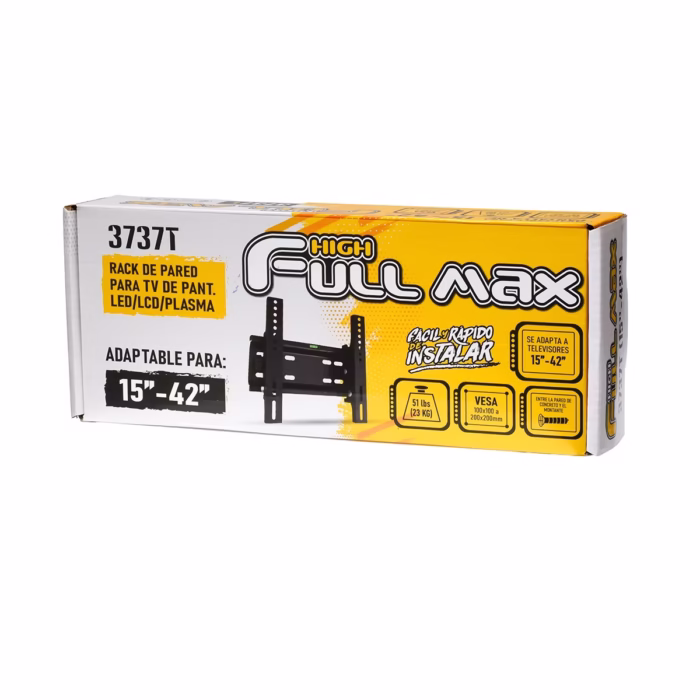 Rack para Televisor   | High Full Max T Metálico Tu TV en la Pared con Estilo y Seguridad