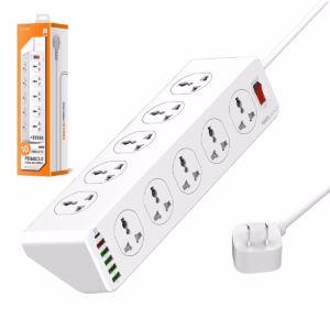 Regleta Eléctrica LDNIO SC  Metros  Tomas  Puertos USB y Carga Rápida