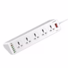Regleta Eléctrica LDNIO SC  Metros  Tomas  Puertos USB y Carga Rápida Extensión de corriente  tomas  USB Supresor de  tomas