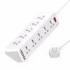 Regleta Eléctrica LDNIO SC  Metros  Tomas  Puertos USB y Carga Rápida Extensión de corriente  tomas  USB Supresor de  tomas