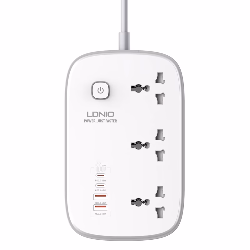 Regleta Eléctrica LDNIO SC Potencia tus Dispositivos con W GaN
