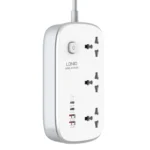 Regleta Eléctrica LDNIO SC3416: ¡Potencia tus Dispositivos con 65W GaN!, extensión de corriente 2mt 4 usb