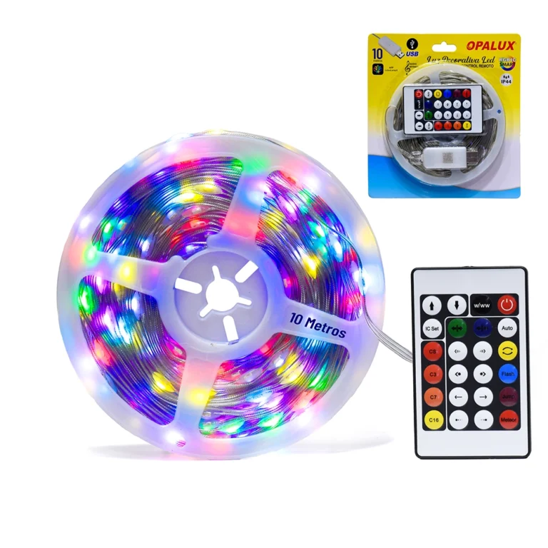 Tira Luz LED Decorativa 10 Metros | Luces RGBic Inteligente | Opalux OP-D10-RGB: Dale Vida a tus Espacios con Color