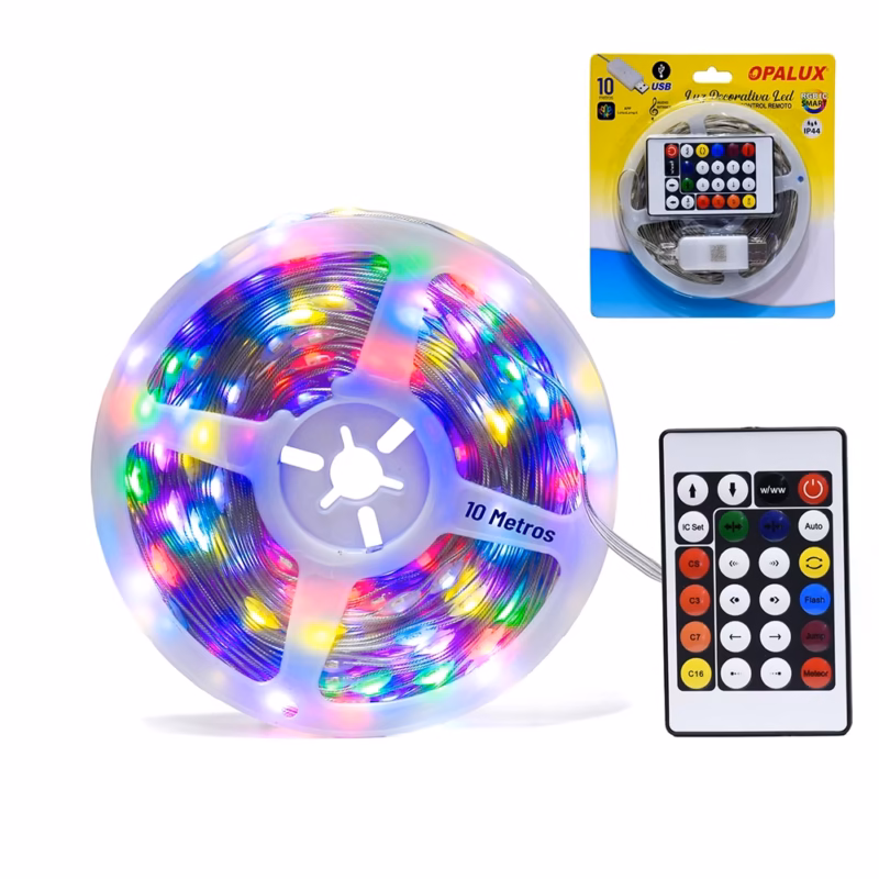 Tira Luz LED Decorativa M Opalux OP D RGB Ilumina y Transforma tus Espacios