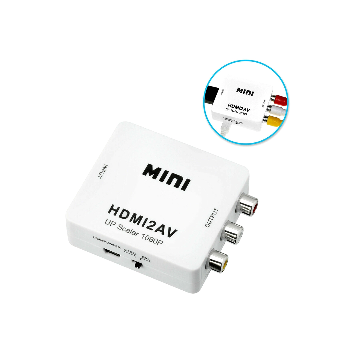 Adaptador HDMI a RCA High Full Max HFM-S-97: ¡Conecta tus Dispositivos HDMI a TV con RCA!