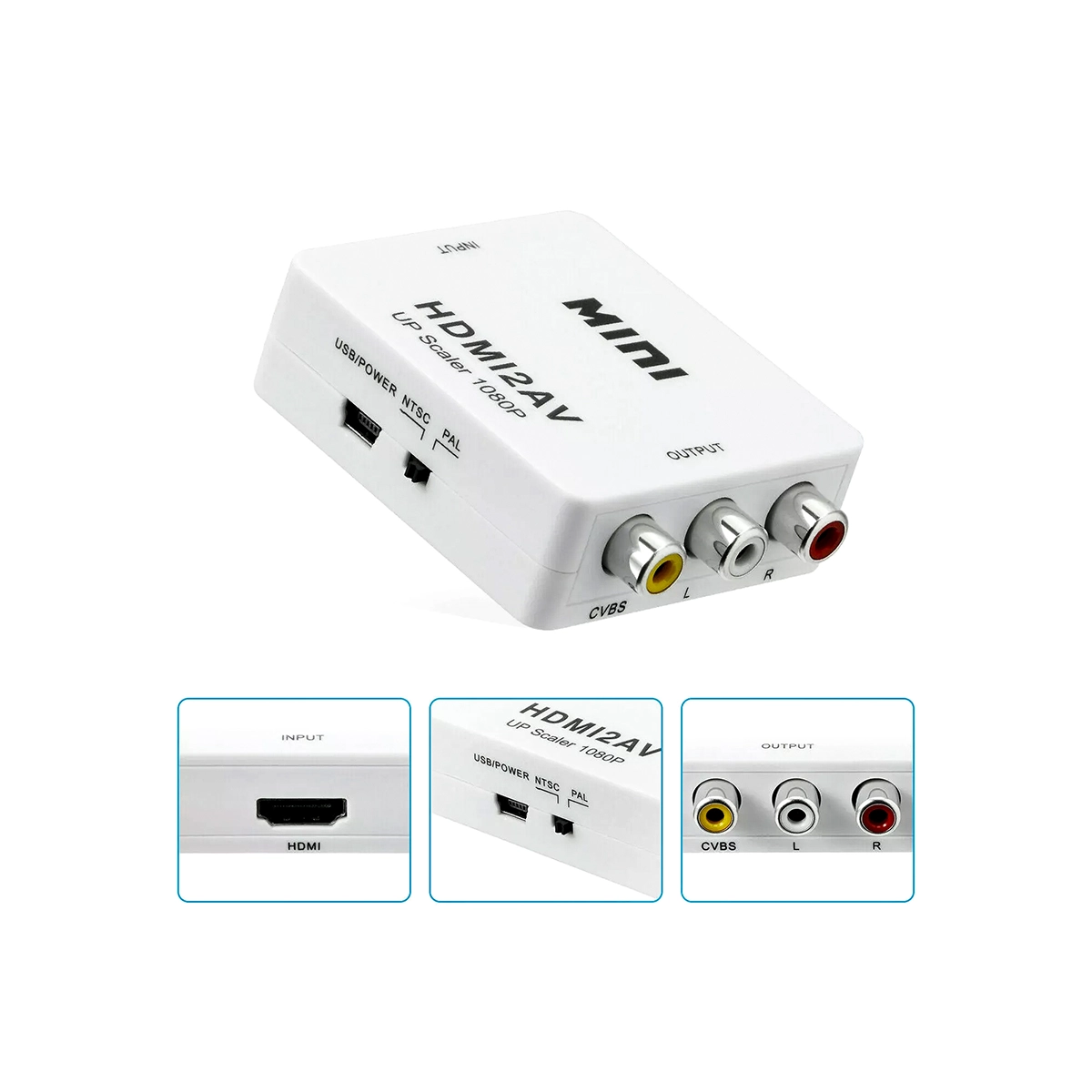 Adaptador HDMI a RCA High Full Max HFM-S-97: ¡Conecta tus Dispositivos HDMI a TV con RCA!