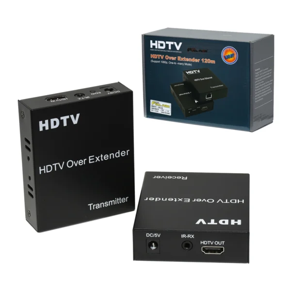 Extensor HDMI 120 Metros por Cable de Red | High Full Max HFM-S-89: ¡Lleva tu Señal HDMI aún Más Lejos!, Extender HDMI de 120 Metros