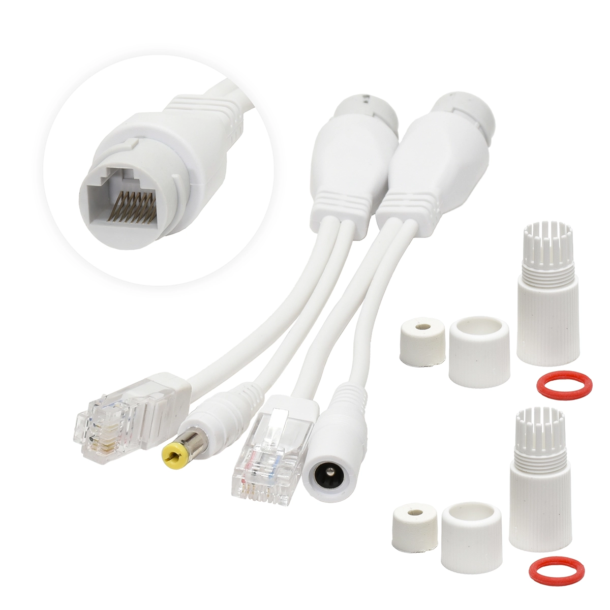 Adaptador PoE Pasivo para Exterior High Full Max HFM-2-POE-I: ¡Alimenta tus Dispositivos PoE a Prueba de Lluvia!