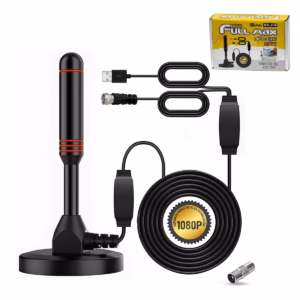 Antena Digital Amplificada Compacta High Full Max HFM-ATVD___ Antena Digital Amplificada High Full Max HFM-ATVD: ¡Señal TDT HD Nítida y Potente!