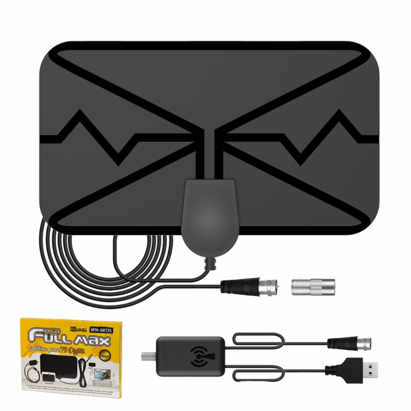 Antena Plana para TV Digital High Full Max HFM ANT Señal TDT HD Nítida y Potente