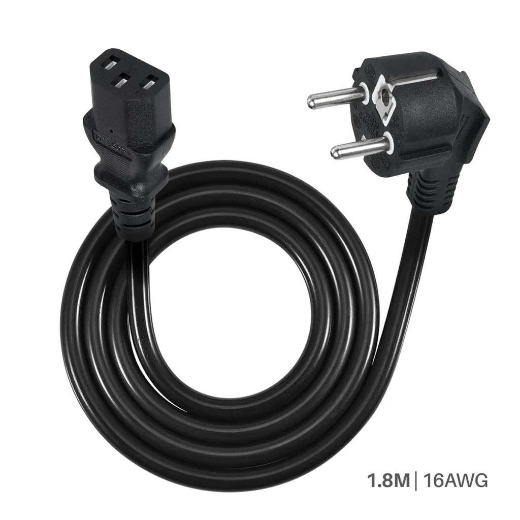 Cable de Poder Schuko a C High Full Max HFM ACC  S Alimenta tus Dispositivos con Seguridad
