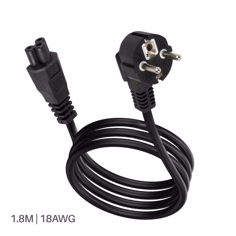 Cable de Poder Trébol a Schuko 1.8MTS High Full Max ZZ-HFM-AD124____02 Cable de Poder Trébol a Schuko m High Full Max ZZ HFM AD Alimenta tus Dispositivos con Seguridad