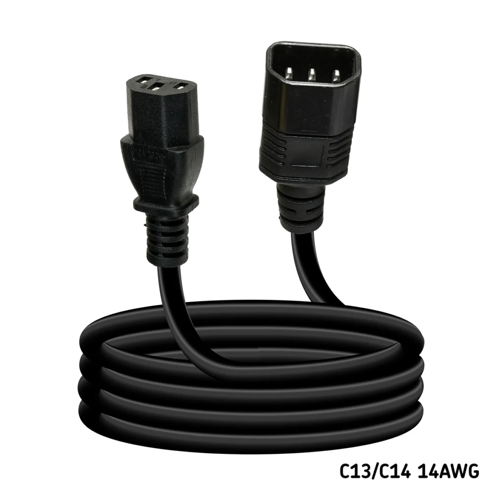 Cable de Poder C13 a C14 14AWG High Full Max BC-0086-1C: ¡Alimentación Confiable y Segura!