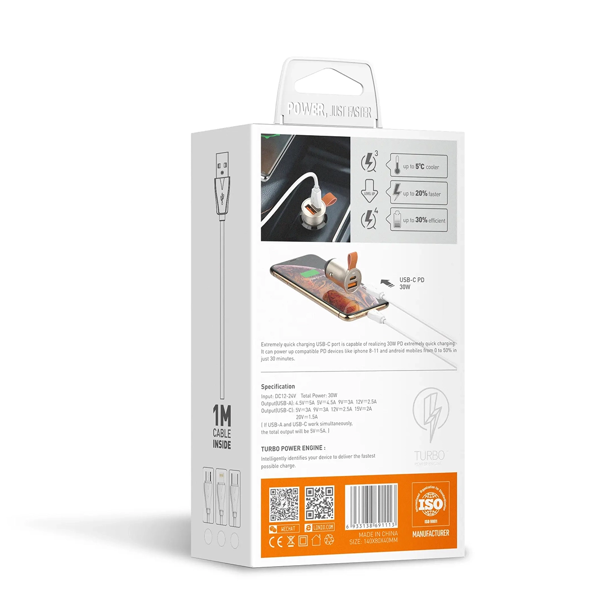 Cargador de Auto LDNIO C509Q: ¡Carga Rápida 30W para tus Dispositivos!, Cargador de Celular para Auto, Cargador de Celular para Camión