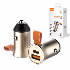 Cargador de Auto LDNIO CQ W | USB C Power Delivery  Quick Charge