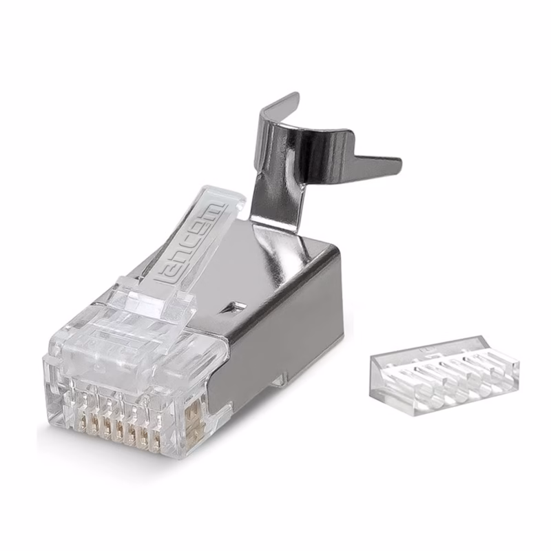 Conector RJ Cat Lancom Metálico Conexiones de Red de Alta Velocidad