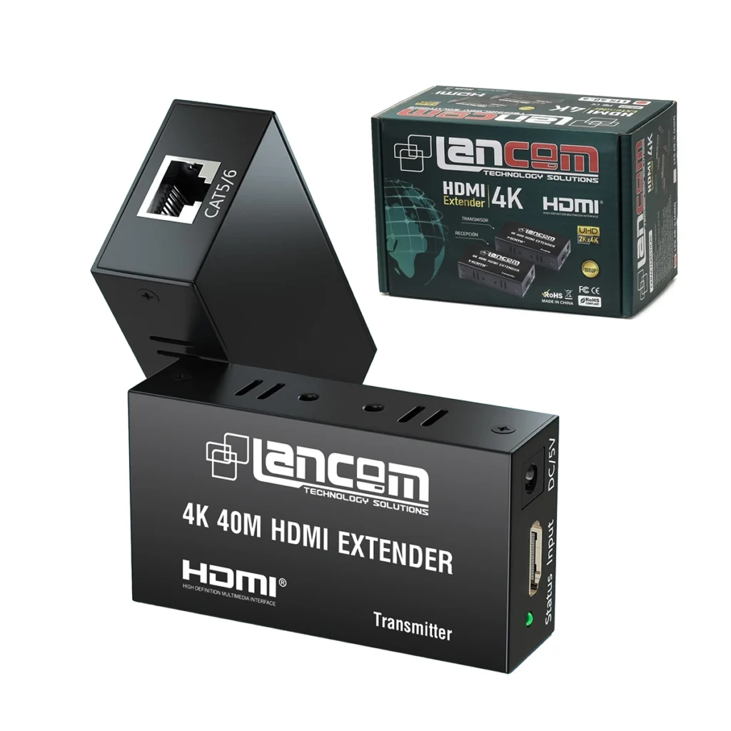 Extensor HDMI 4K 40 Metros Lancom LTS-40-4: ¡Ultra HD de Alta Definición a Larga Distancia! , Extender HDMI 4K 40 Metros