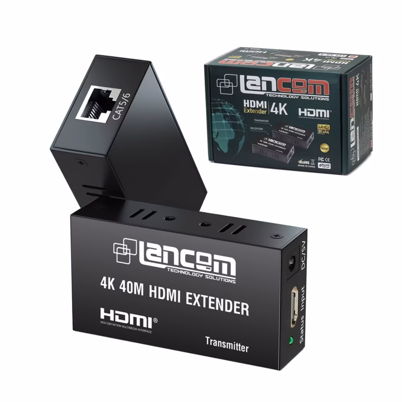 Extensor HDMI K  Metros Lancom LTS   Ultra HD de Alta Definición a Larga Distancia