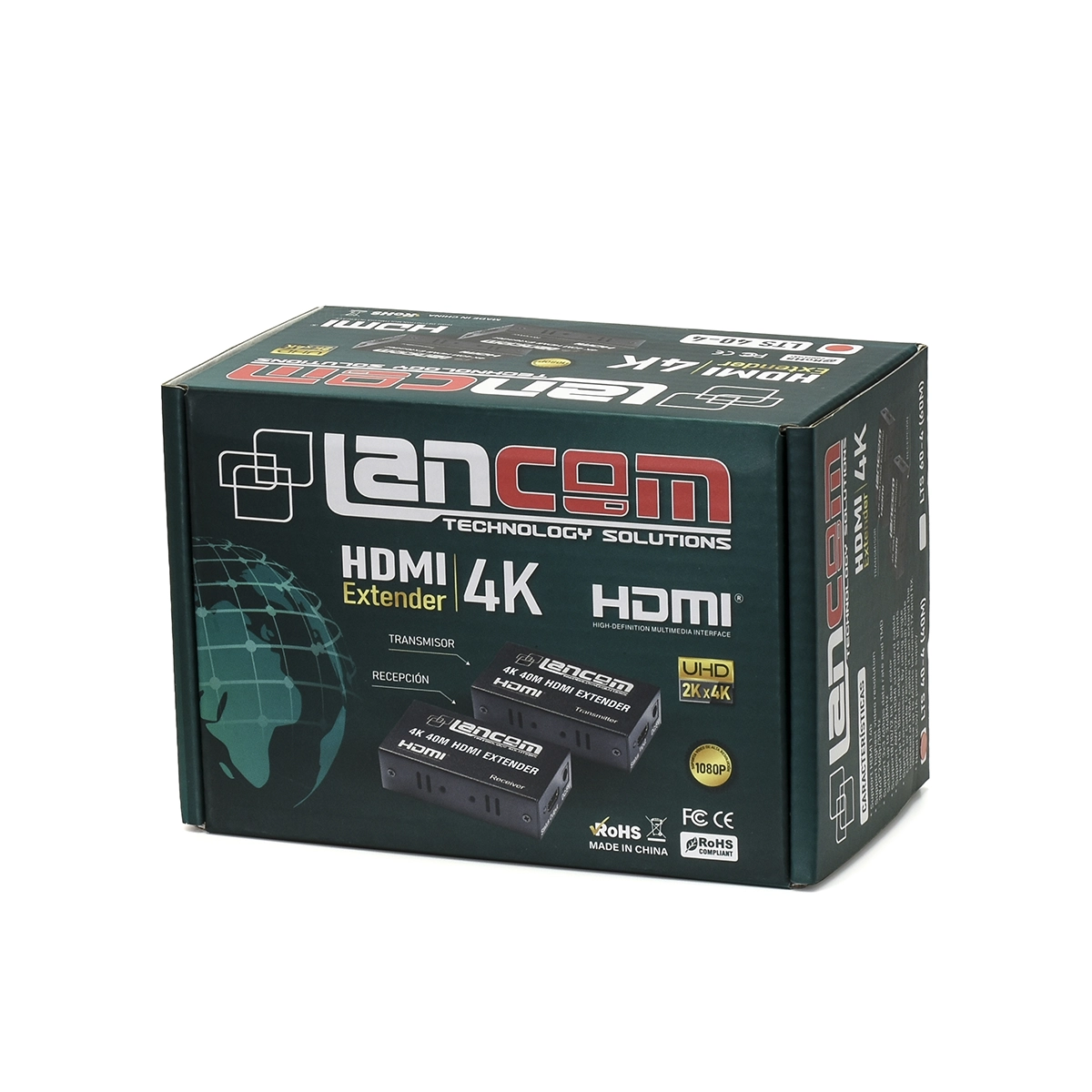 Extensor HDMI 4K 40 Metros Lancom LTS-40-4: ¡Ultra HD de Alta Definición a Larga Distancia! , Extender HDMI 4K 40 Metros