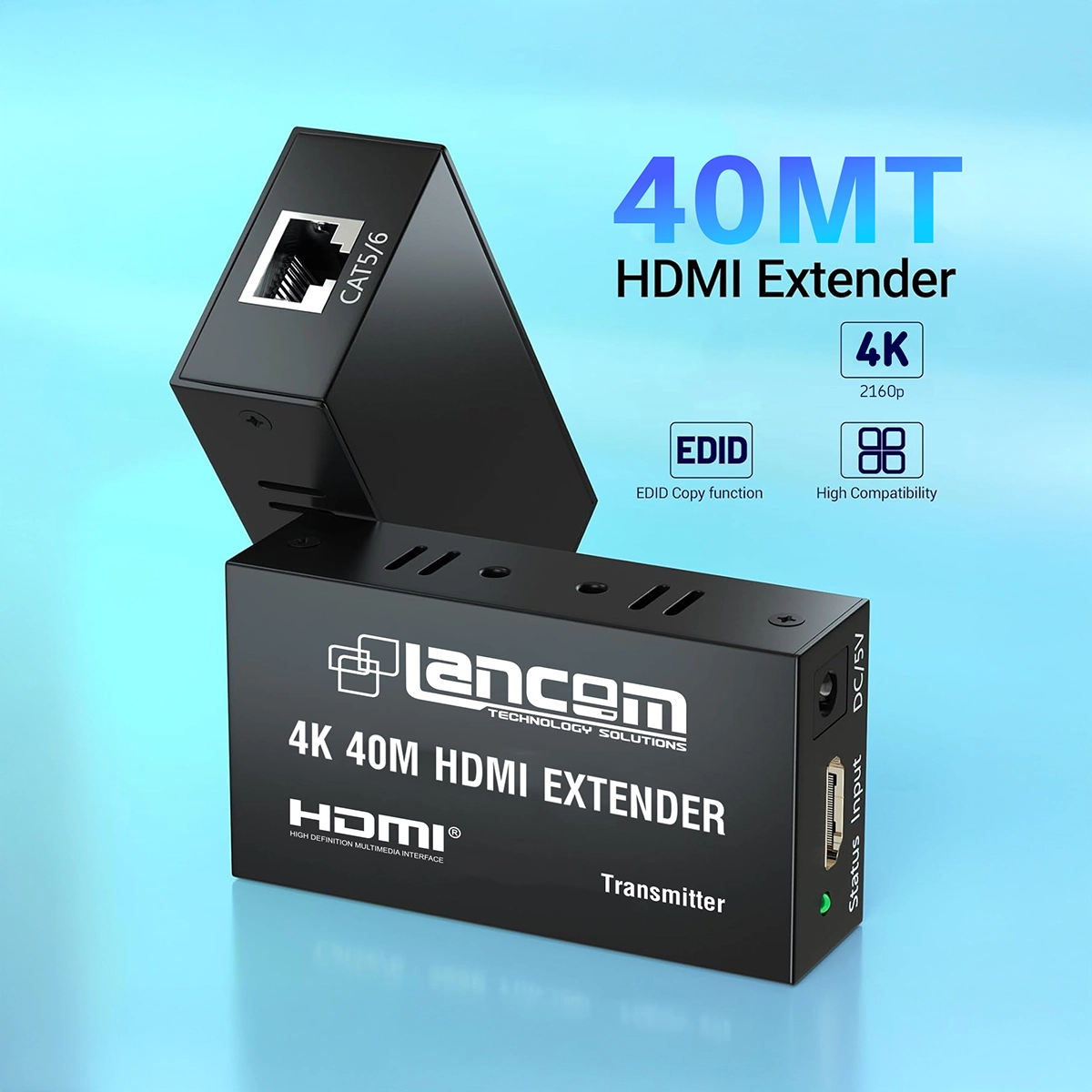 Extensor HDMI 4K 40 Metros Lancom LTS-40-4: ¡Ultra HD de Alta Definición a Larga Distancia! , Extender HDMI 4K 40 Metros