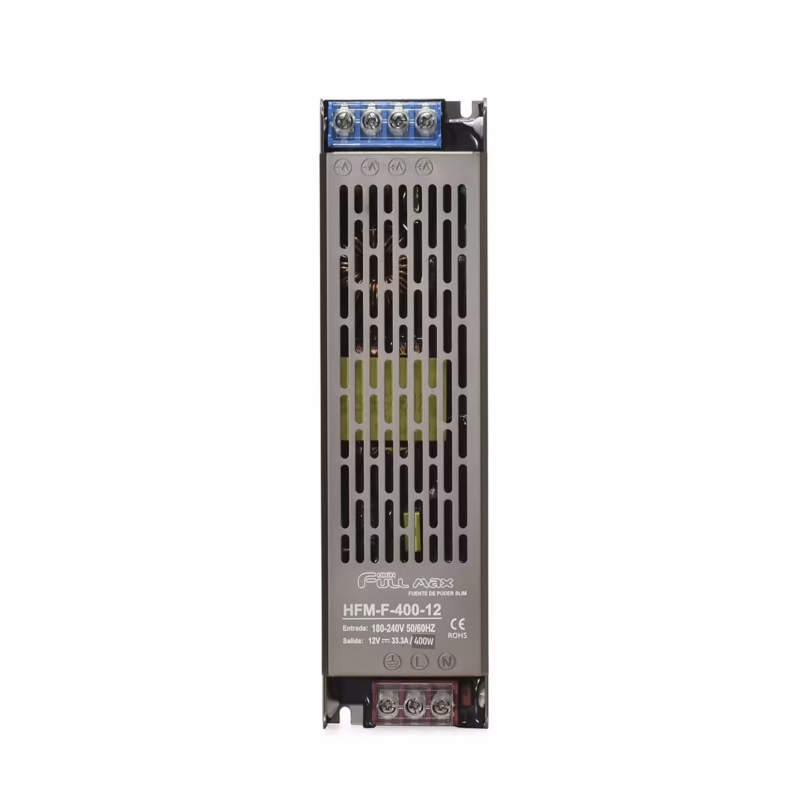 Fuente Switching Slim 12V 30A High Full Max HFM-F-400-12____01 Fuente Switching Slim 12V 33.3A High Full Max HFM-F-400-12: ¡Potencia tus Proyectos con Eficiencia!, Fuente de poder Slim, Fuente centralizada 12V 33.3A