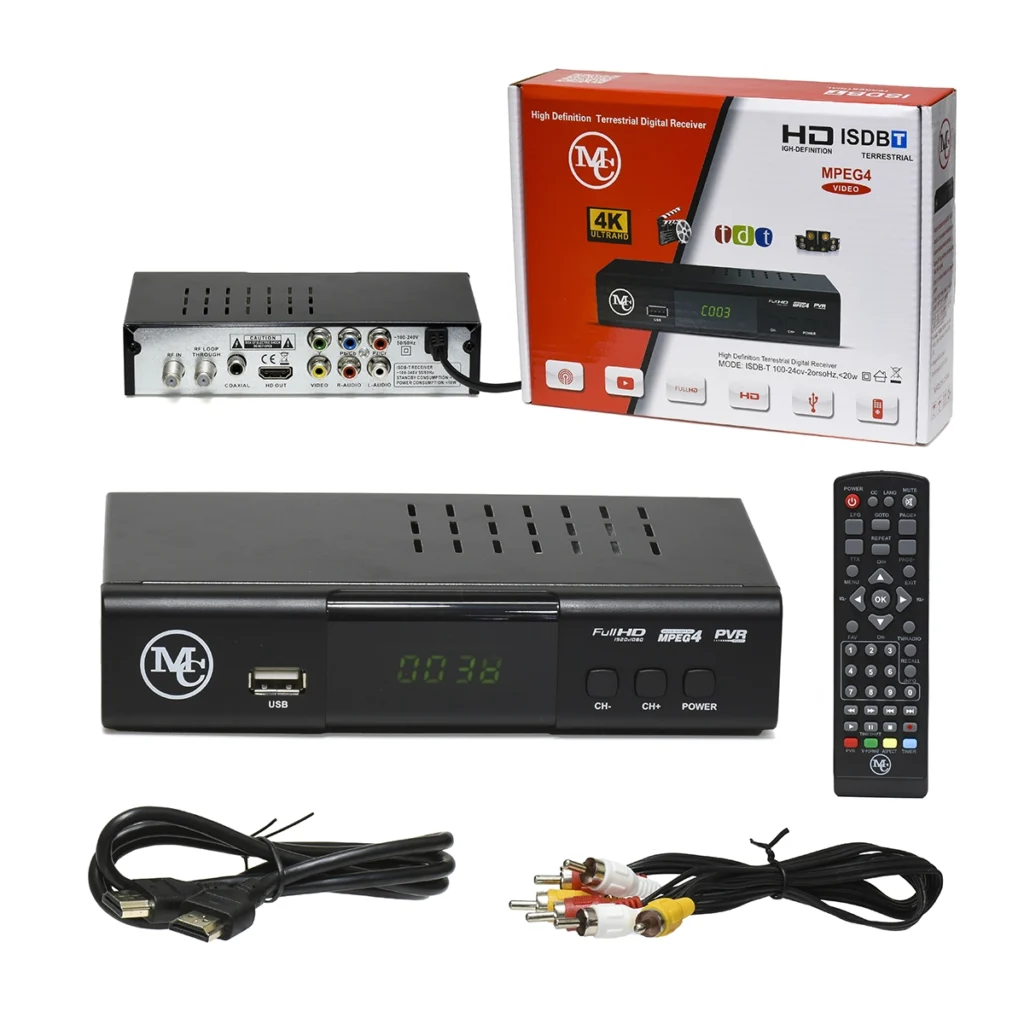 Sintonizador Digital TDT HD ISDB-t MC-006: ¡Disfruta la Televisión Digital en tu TV!