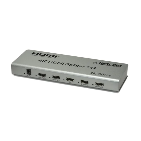 ¡Amplía tu Visión con el Splitter HDMI 1x4 Lancom LTS-911-4! | V2.0 4K@60Hz | Ultra HD 2160p, Divisor HDMI 1x4, 4K HDMI Splitter