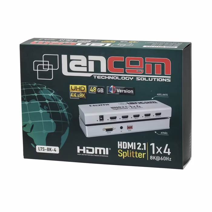 Amplía tu Visión con el Splitter HDMI x Lancom LTS   | V KHz | Ultra HD p Divisor HDMI x K HDMI Splitter