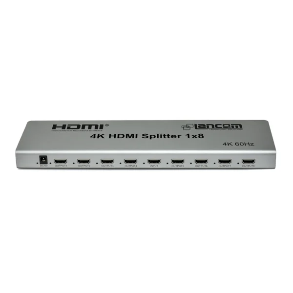 Splitter HDMI 1x8 Lancom LTS-911-8 | 4K@60Hz: ¡Multiplica tu Señal HDMI a 4 Pantallas!, Splitter HDMI 8K Lancom