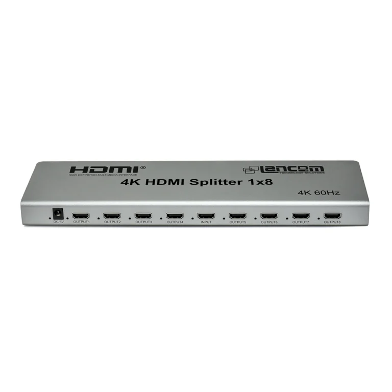 Splitter HDMI 1x8 Lancom LTS-911-8 | 4K@60Hz: ¡Multiplica tu Señal HDMI a 4 Pantallas!, Splitter HDMI 8K Lancom