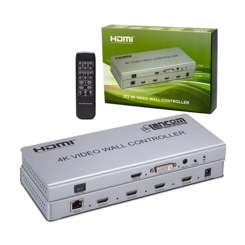 Controlador Video Wall × HDMI K Lancom HDVWX Crea un Impresionante Muro de Video