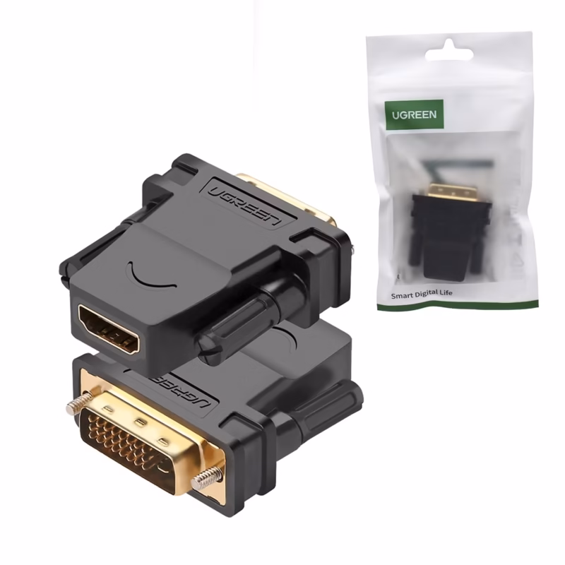 Adaptador DVI a HDMI Ugreen  Conexión Bidireccional y Calidad Superior